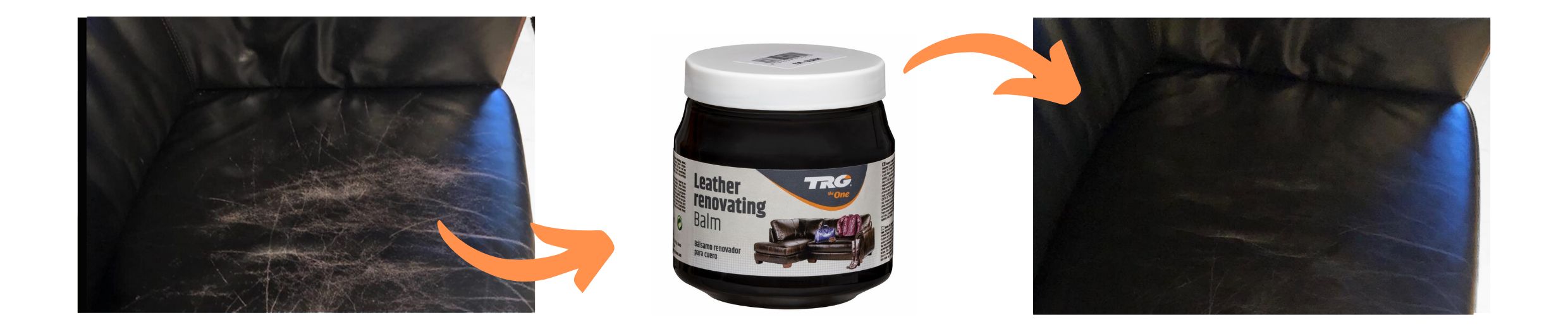 Černý Krém Leather Renovating Balm TRG THE ONE black 118 oprava černé kožené sedačky